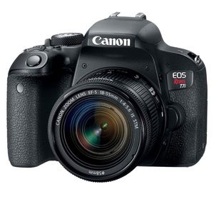 Canon T7i rebel camera base with 2 lense